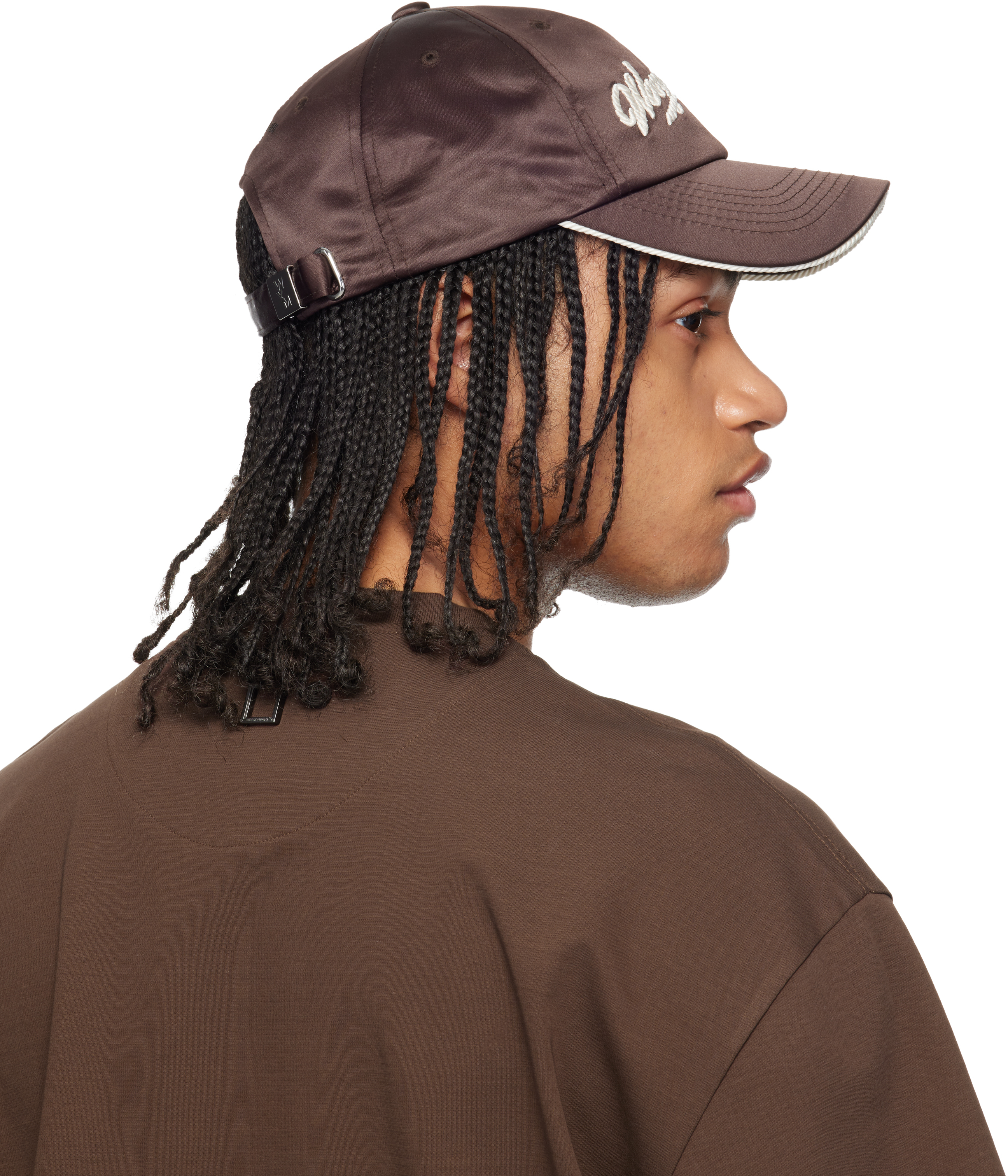 Brown Rope Embroidered Ball Cap