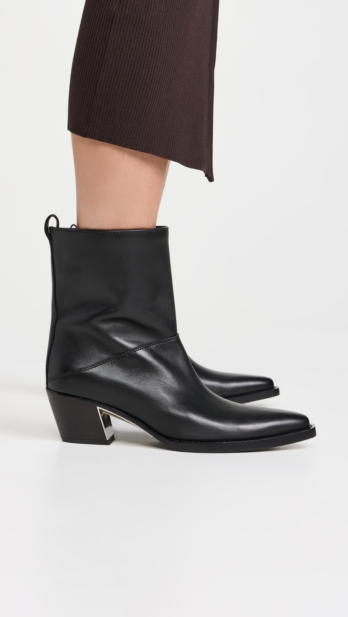 Downtown Wide Shaft Boots Black