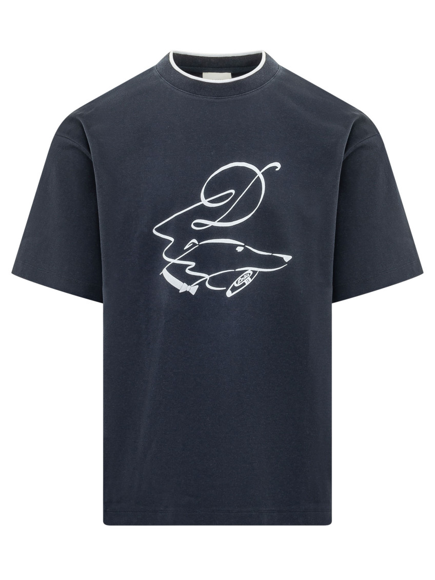 Navy Blue Graphic T-Shirts