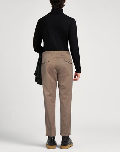 Paolo Pecora Man Pants Military green Size 36 Cotton, Elastane