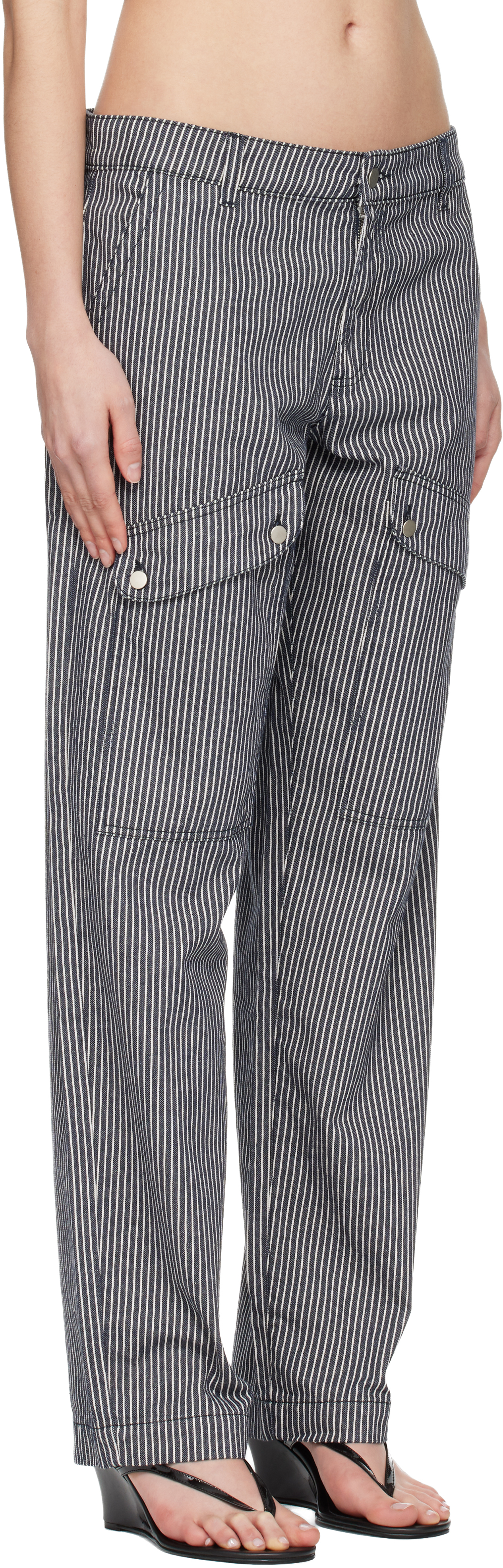 Navy Brixton Trousers