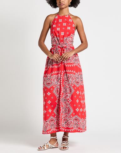 Woman Maxi dress Red Size 10 Cotton
