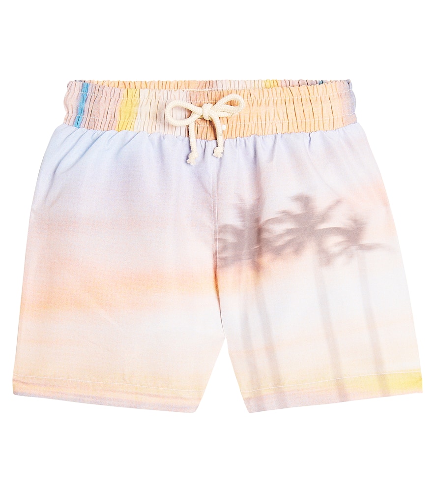 The New Society Sunset printed swim trunks