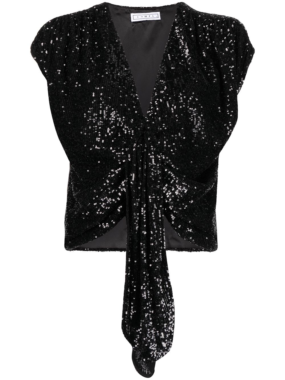 Knot-detail blouse - Black