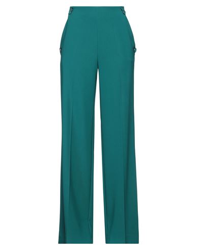 Woman Pants Deep teal Size 8 Polyester, Elastane