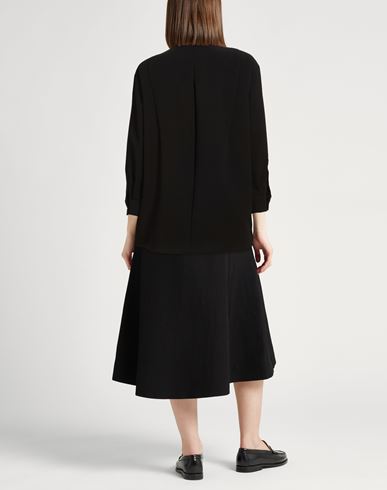 Crème Woman Shirt Black Size 4 Polyester, Viscose, Elastane