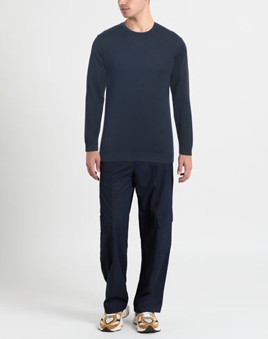 Man Sweater Midnight blue Size M Cotton