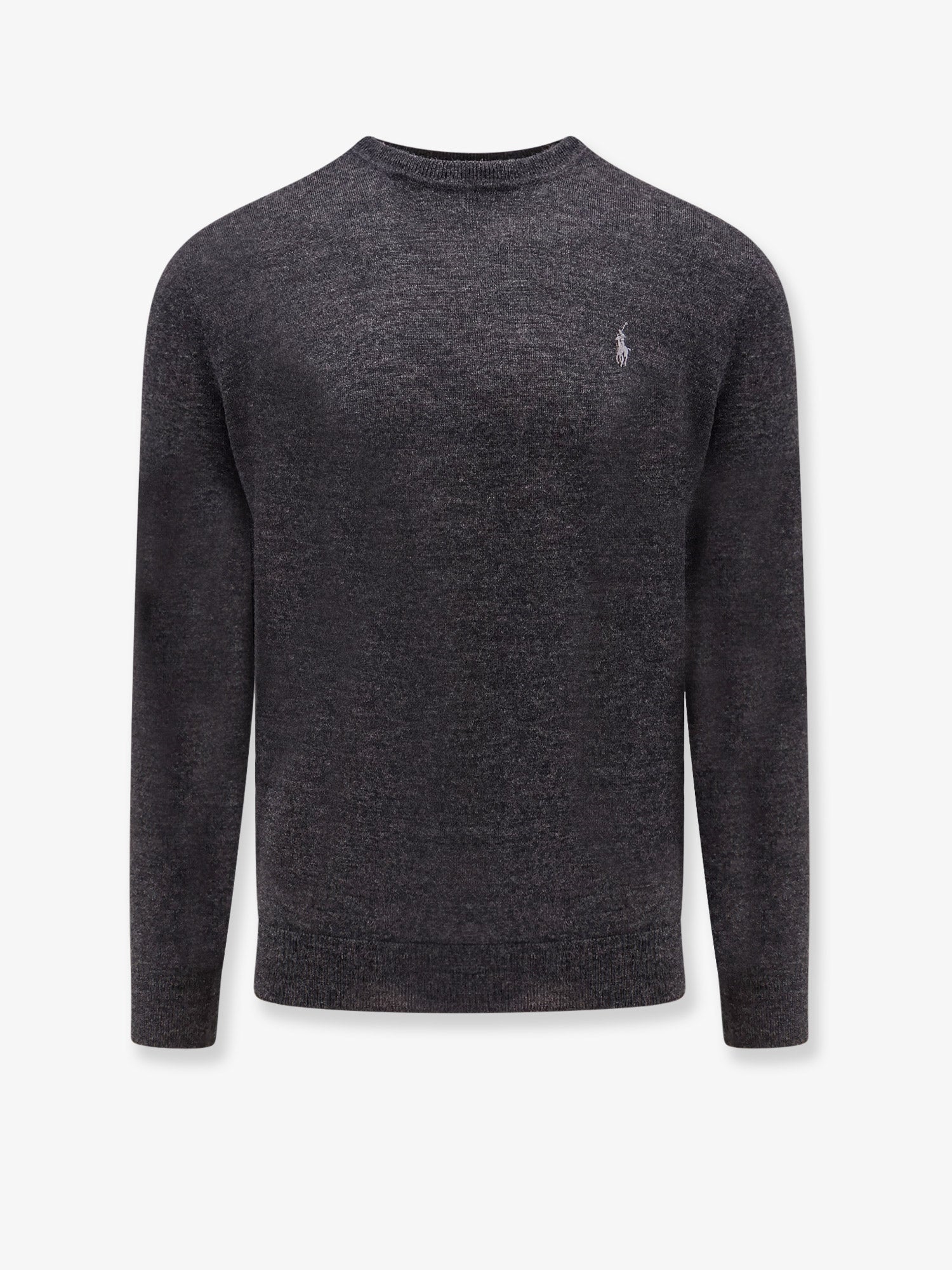 Wool Crew Neck Sweater — Gray