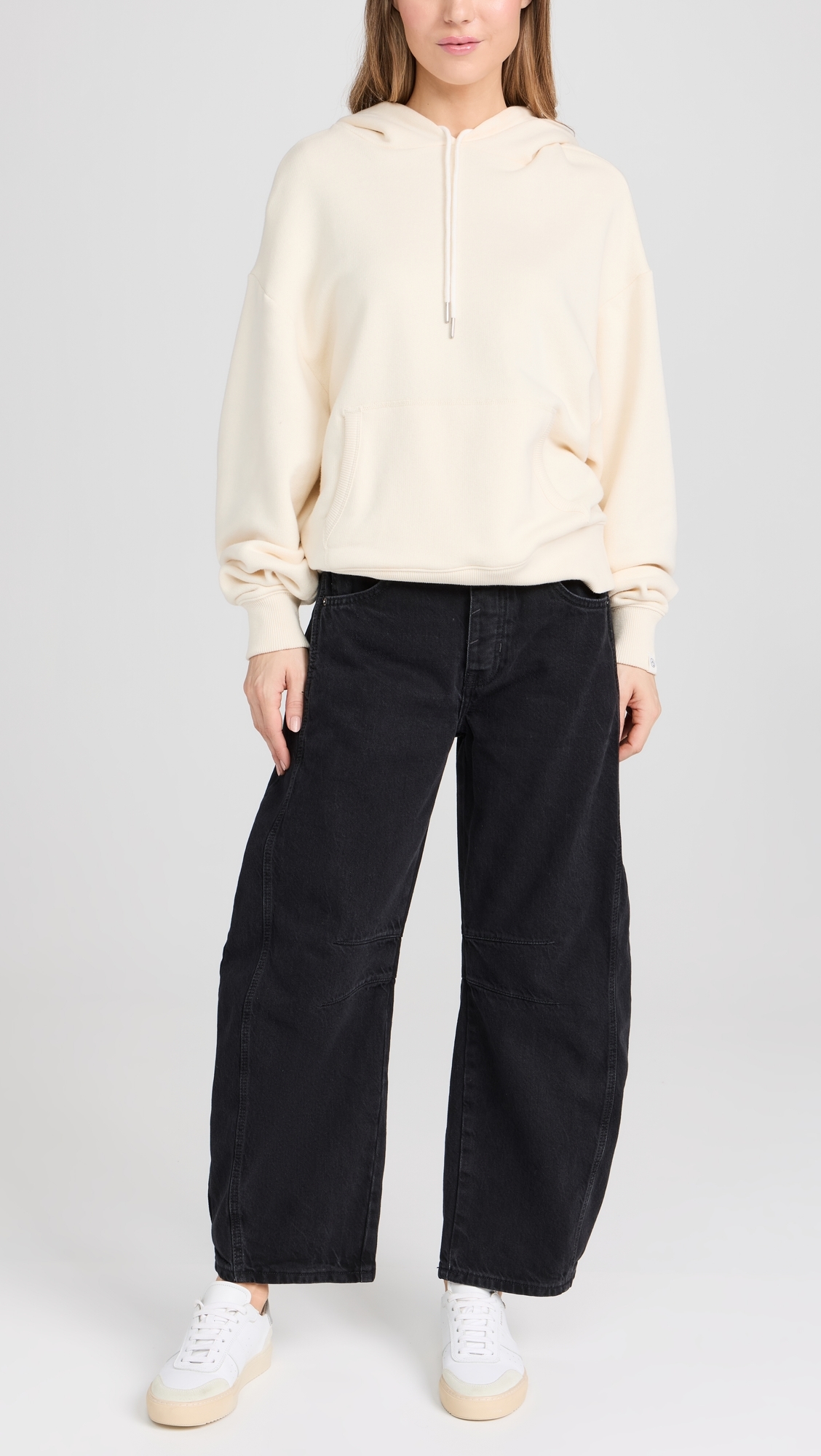 We The Free Good Luck Mid-Rise Barrel Jeans Soundwave