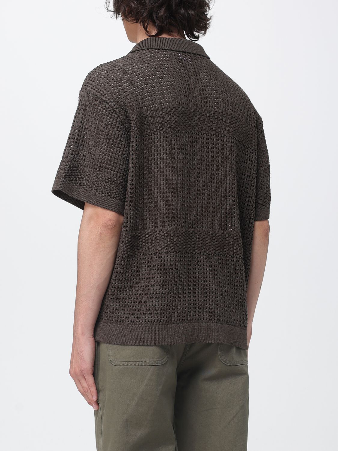Polo Shirt Men color Brown