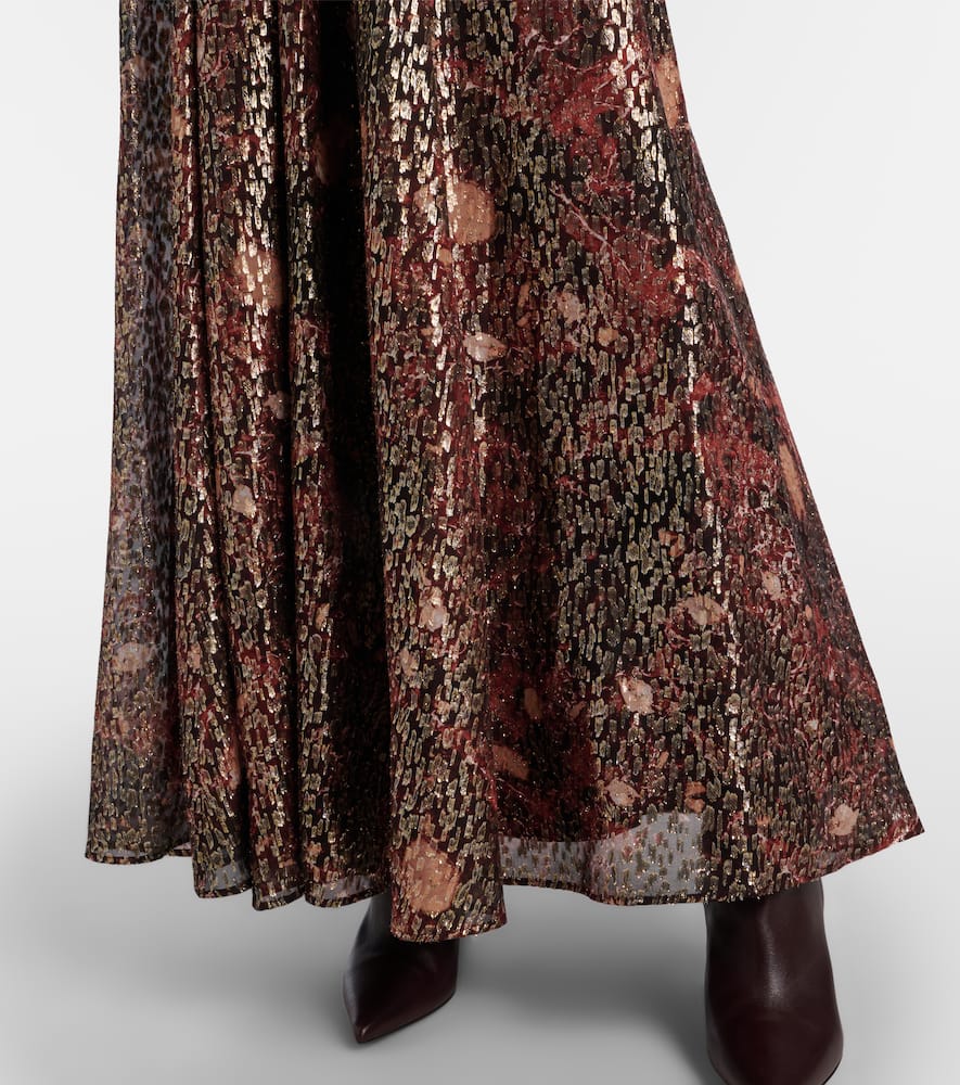 Zinnia silk-blend maxi dress