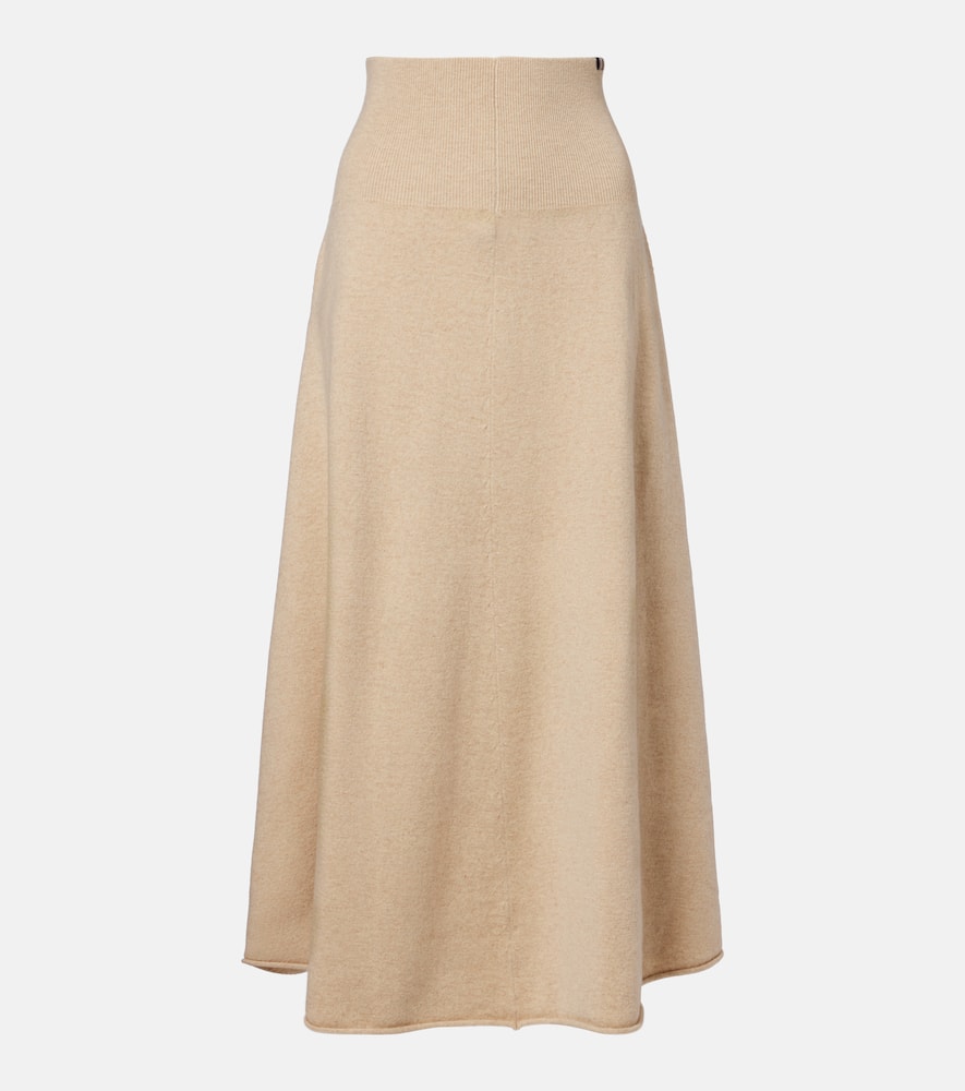 N°388 Ease cashmere-blend maxi skirt