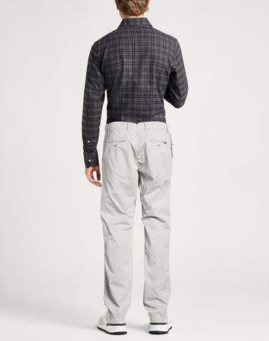 Man Pants Grey Size 36 Cotton, Elastane