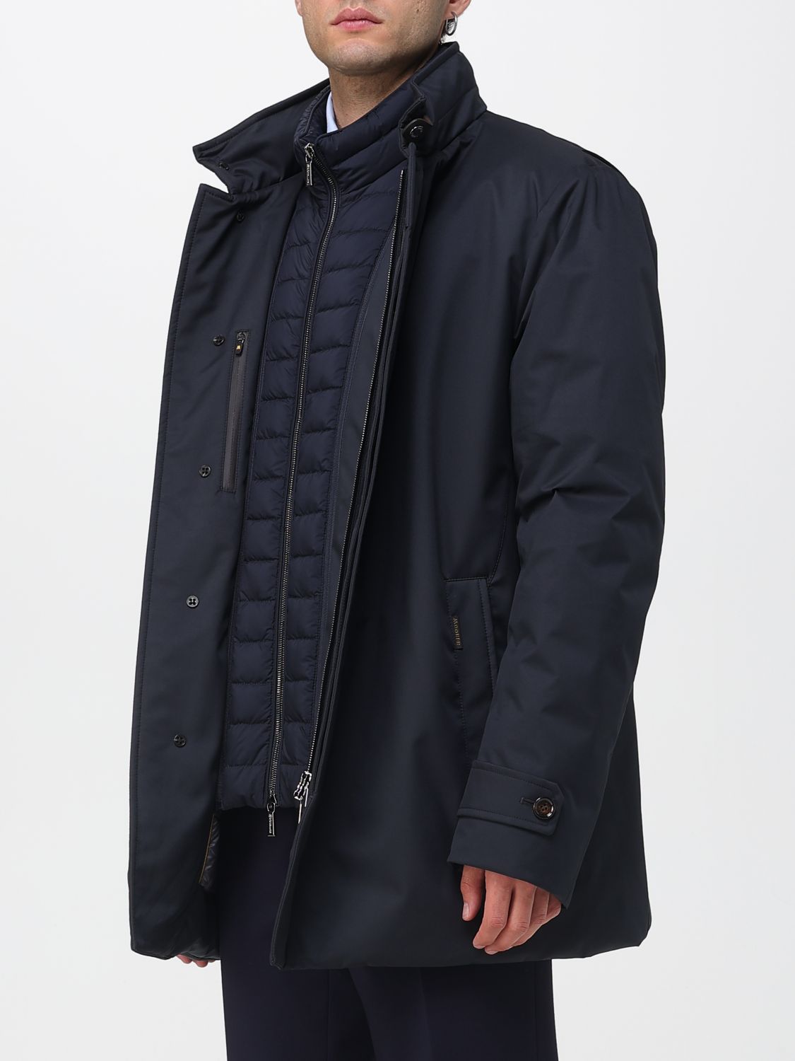 Coat Men color Blue