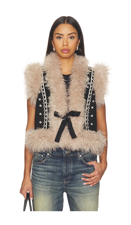 Cinq a Sept Amaranthe Vest in Black. XS. Also in