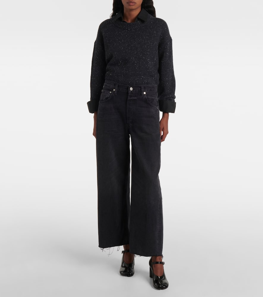 Ayla cropped wide-leg jeans