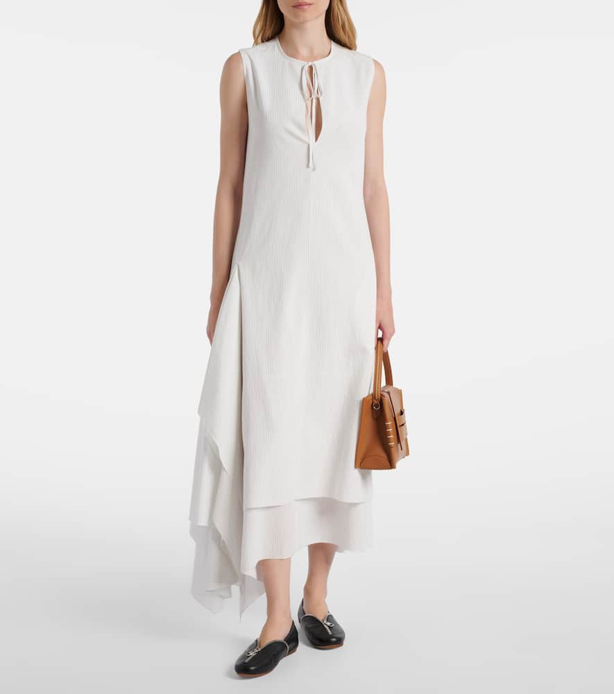 Double-layered maxi dress