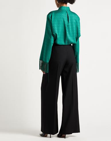 Woman Shirt Emerald green Size 4 Polyester, Elastane