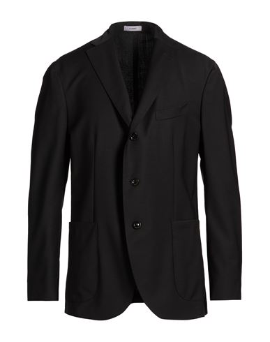 Man Blazer Black Size 38 Wool, Polyester, Elastane