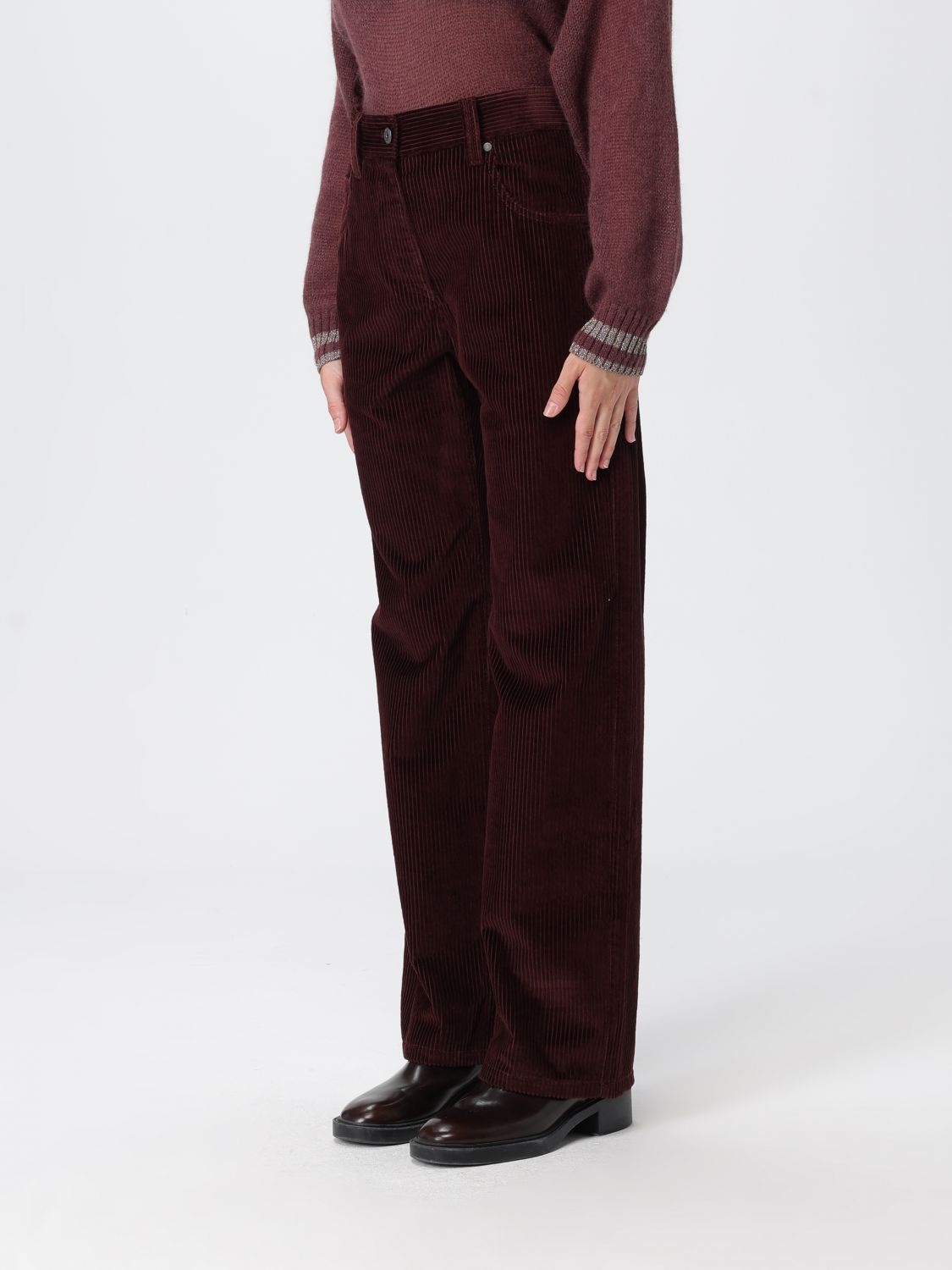 Pants Woman color Wine