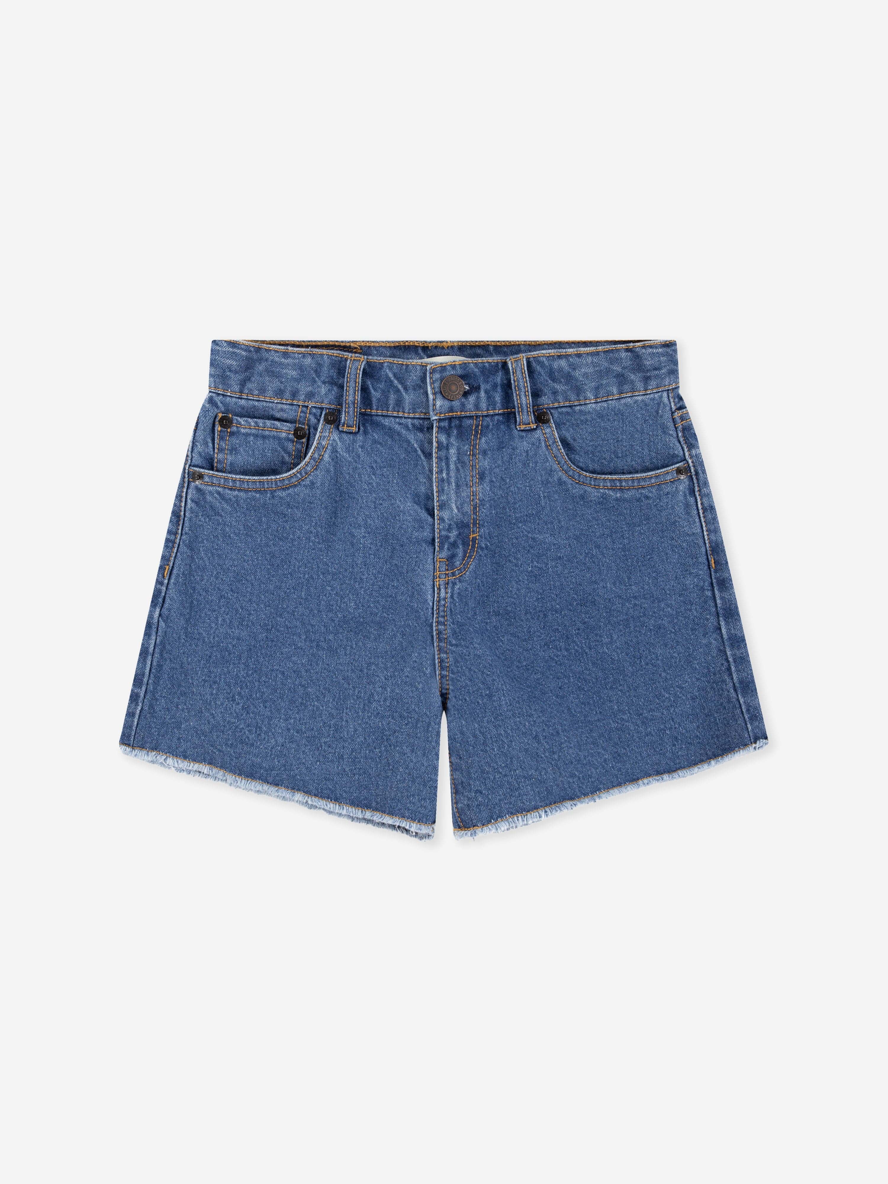 Levi's Kids Wear Girls A Line Shorts in Blue 10 Yrs
