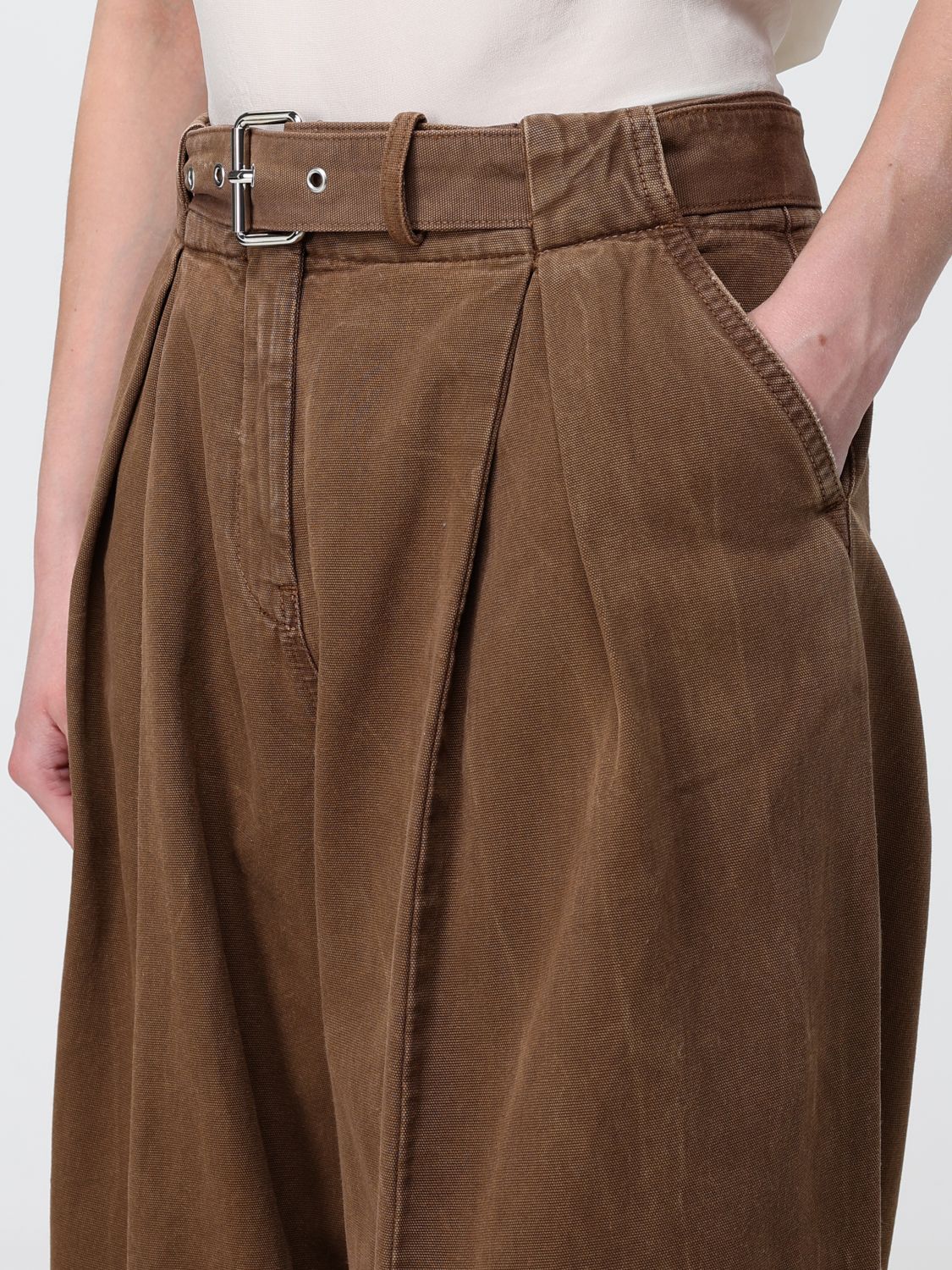 Pants Woman color Brown
