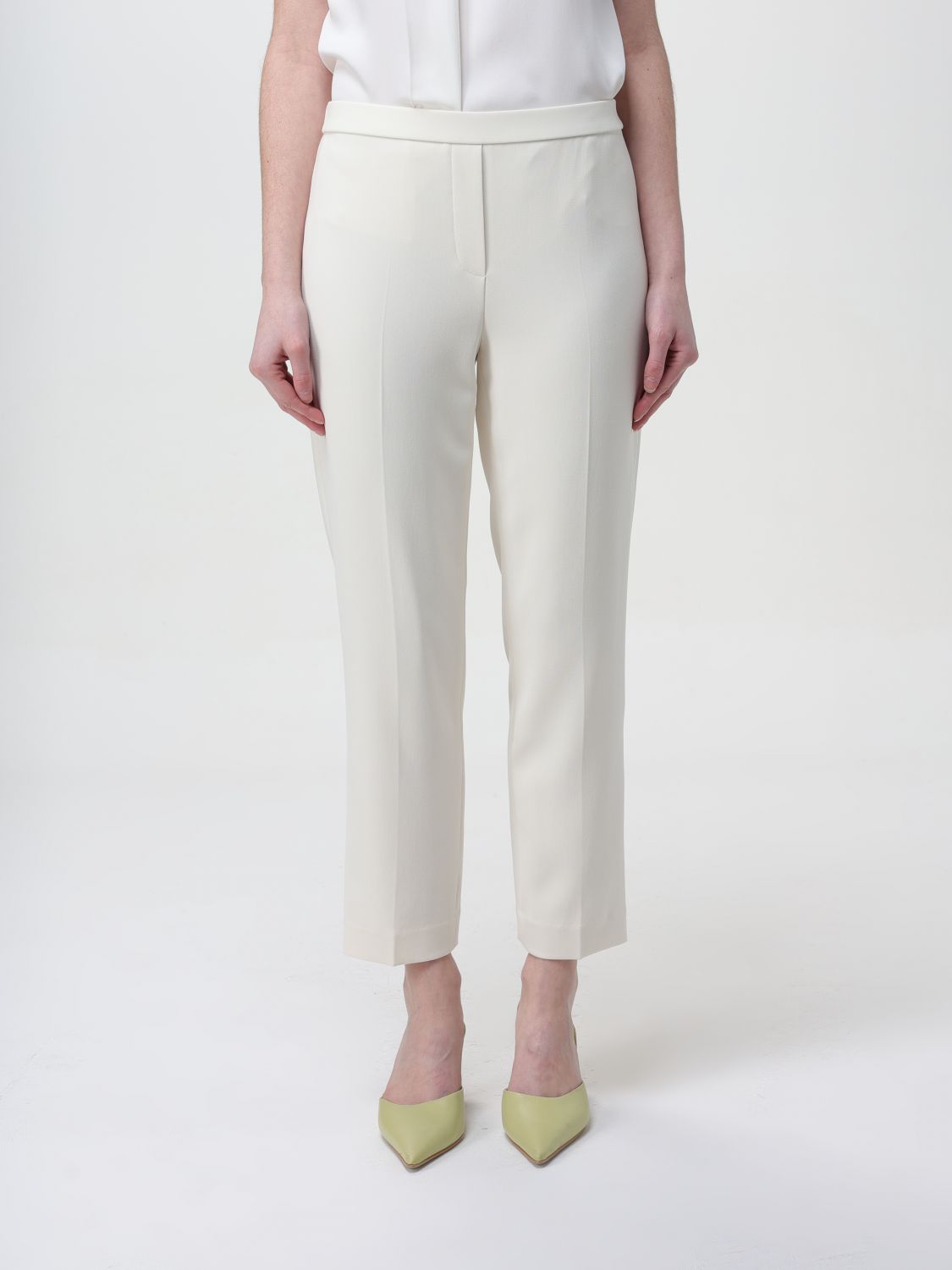 Pants Woman color Ivory