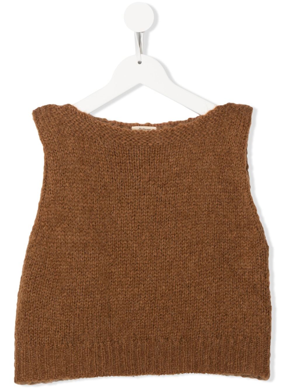 Knitted vest top - Brown
