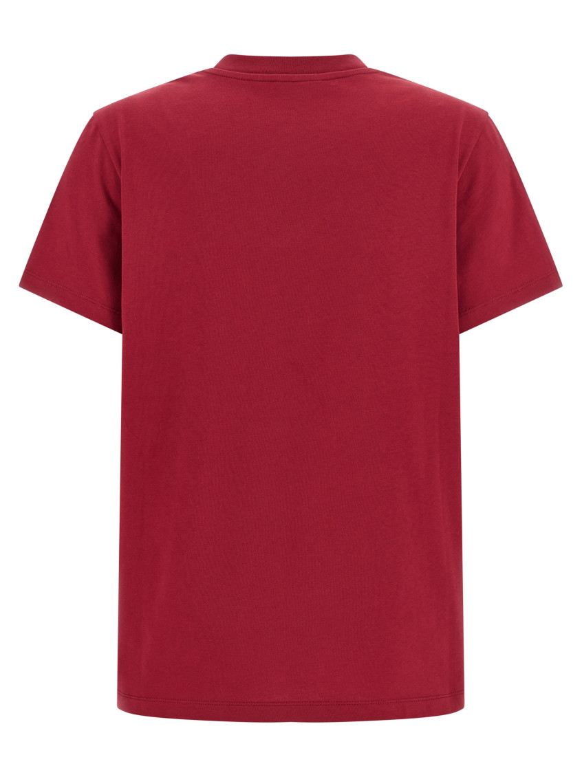 Logo Embroidery T-Shirt Red