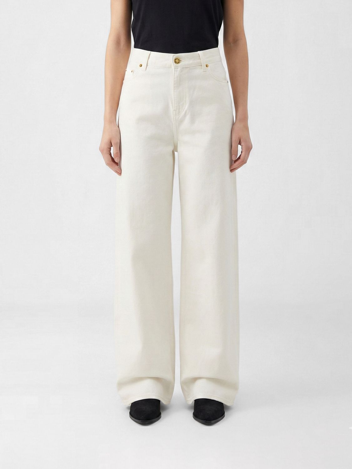 Jeans Woman color White