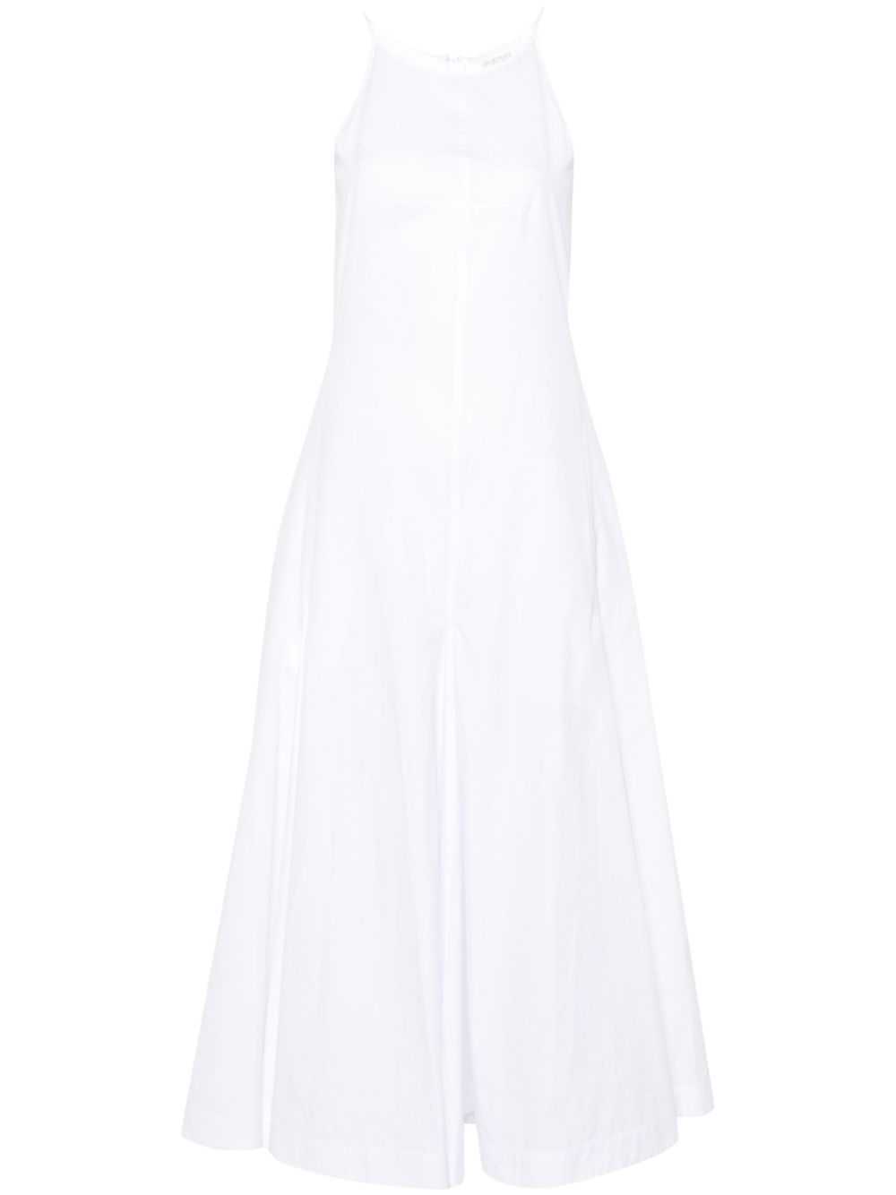 Poplin maxi dress - White