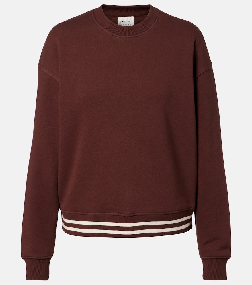 Striped cotton jersey sweatshirt