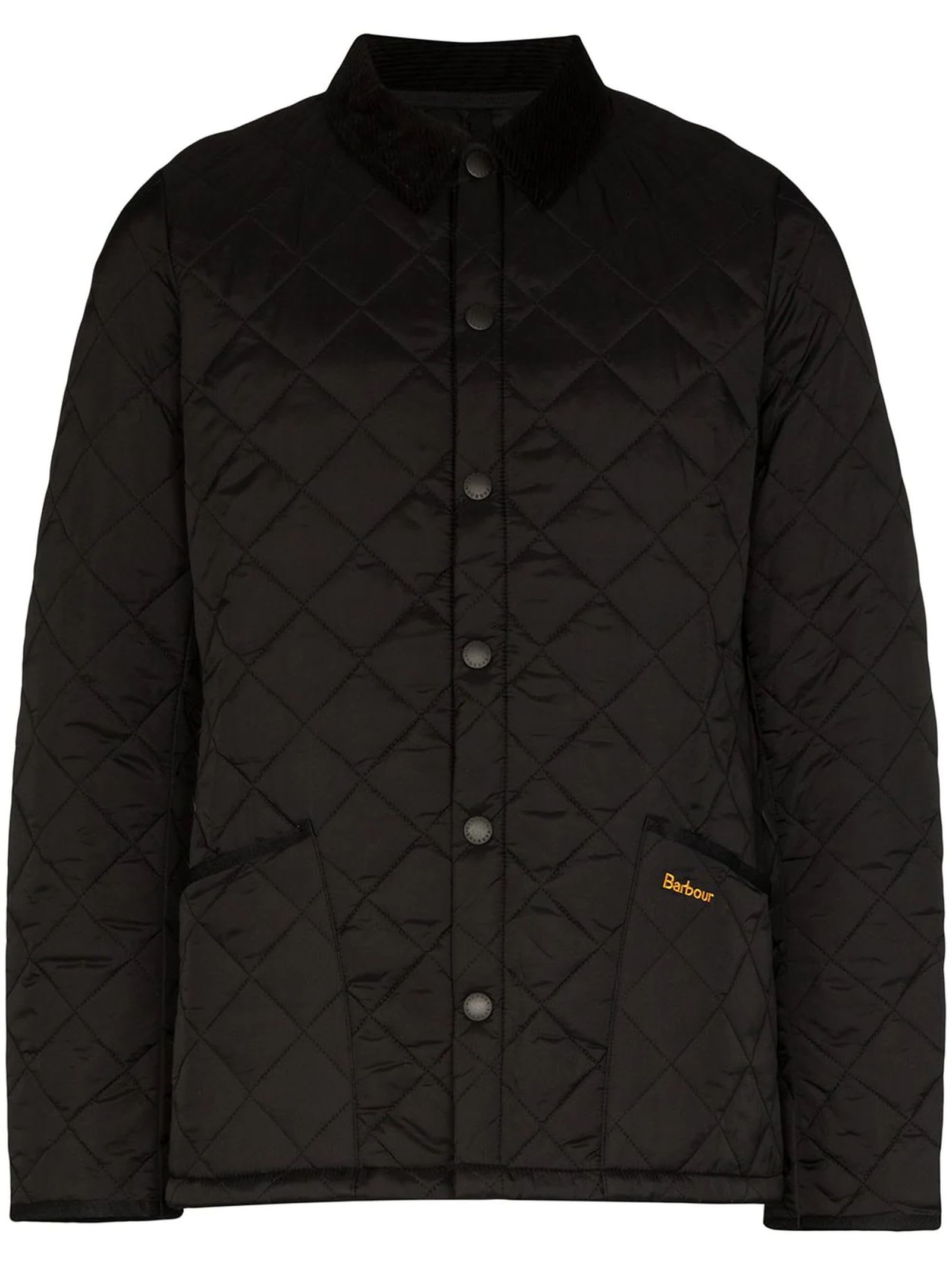 Black Quilted Down Jacket