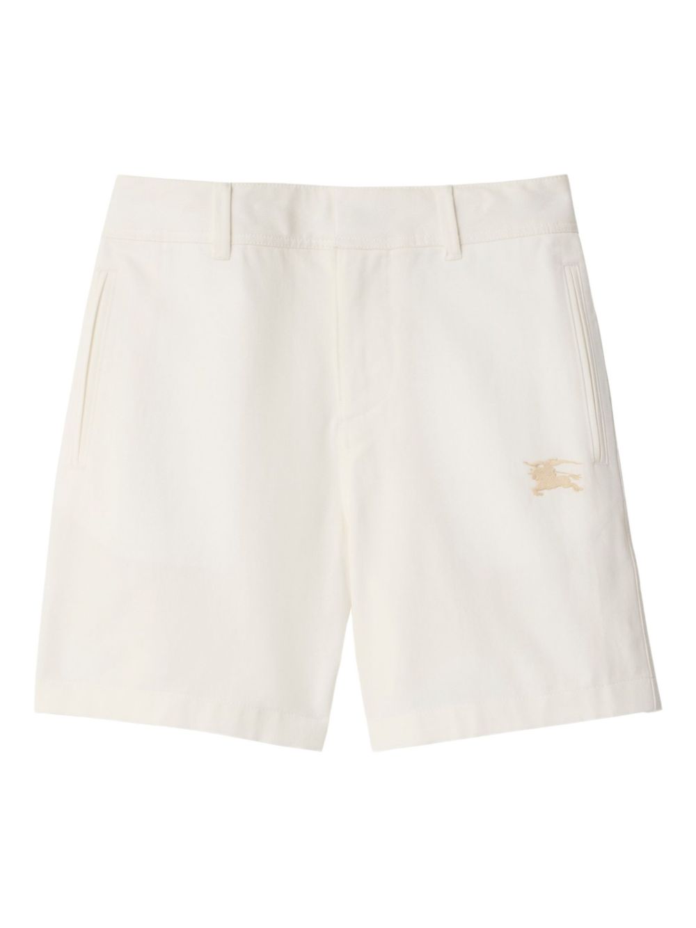 Burberry Kids EKD-embroidered shorts - White