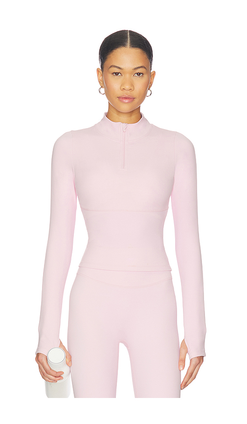 Astoria Half Zip Jacket in Blush. M. Also in S