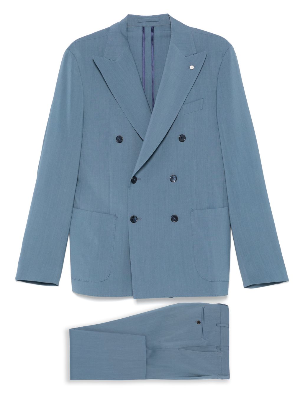 LUIGI BIANCHI MANTOVA wool suit - Blue