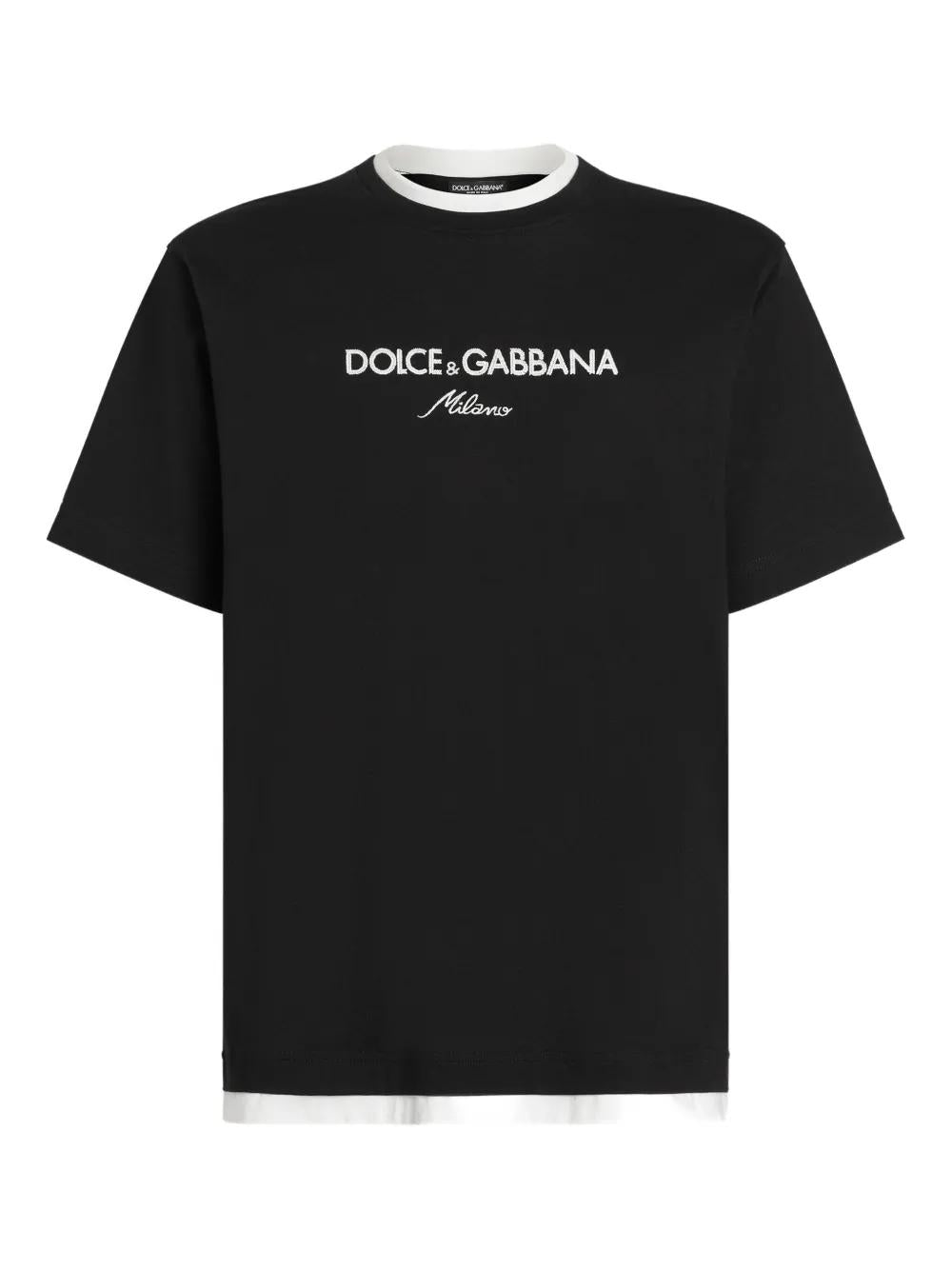 Loose Fit Embroidered Cotton Jersey T-Shirt
