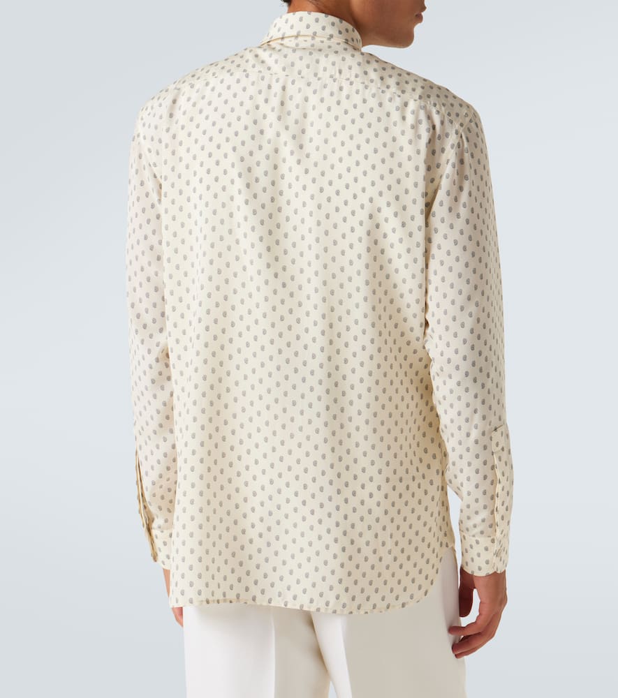 Paisley silk crêpe de chine shirt