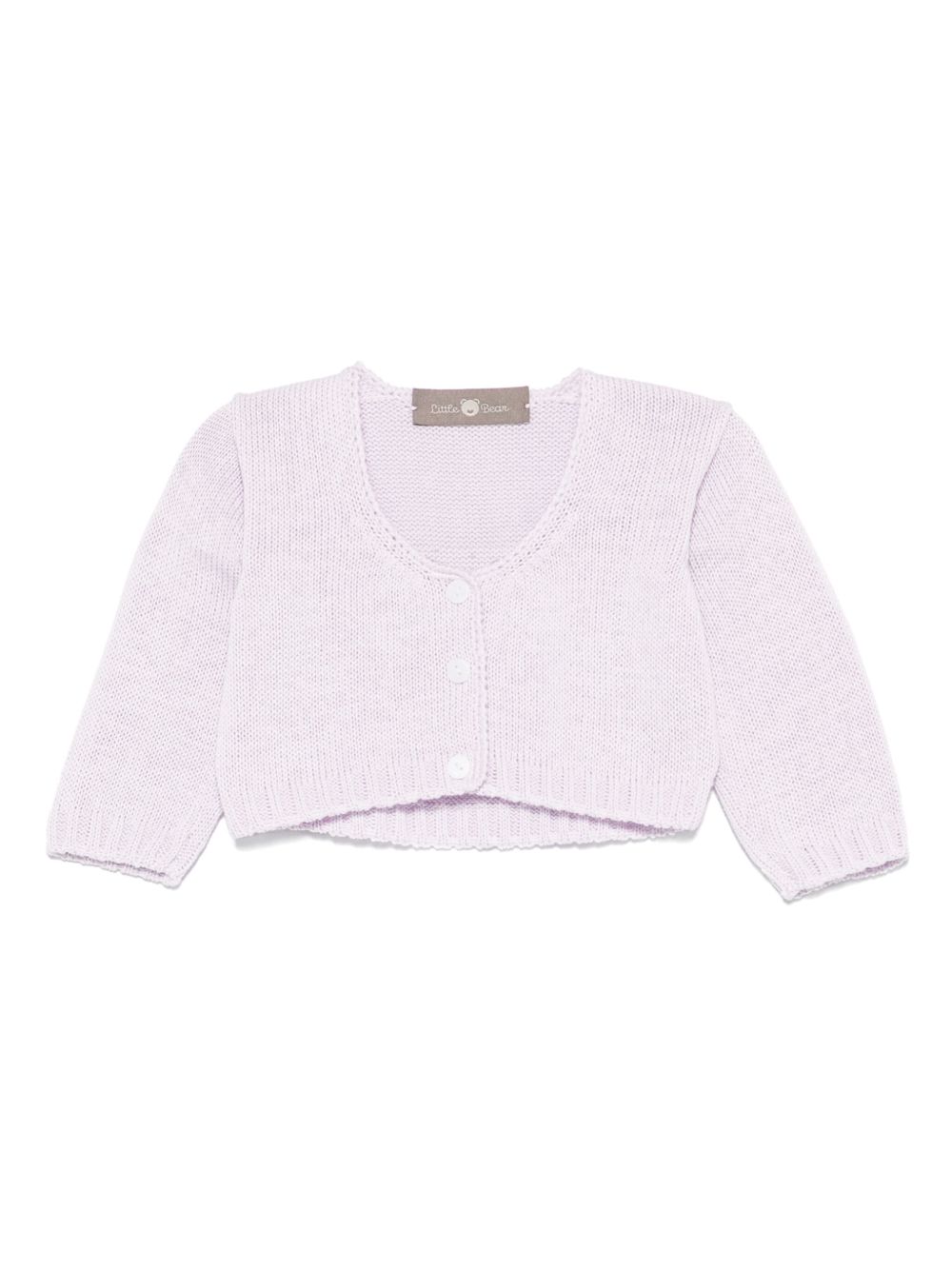 Little Bear knitted cardigan - Purple