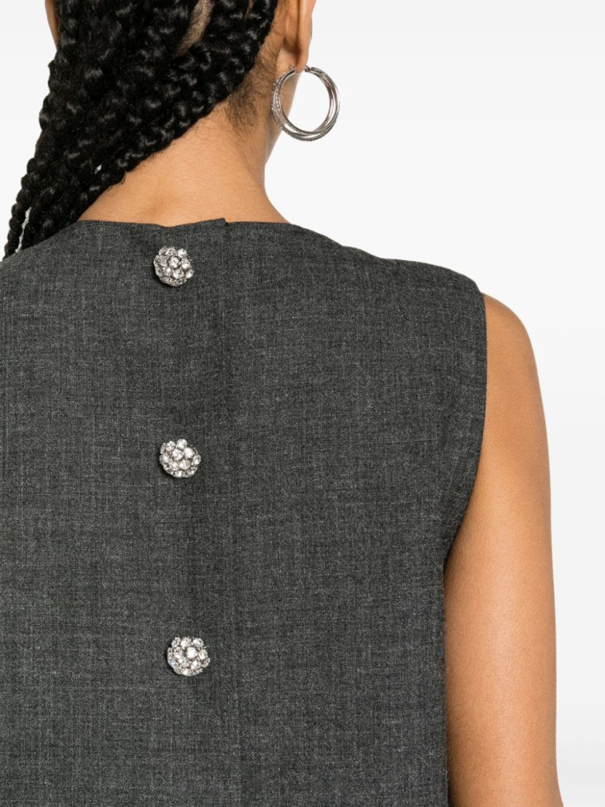 Crewneck Sleeveless Dress