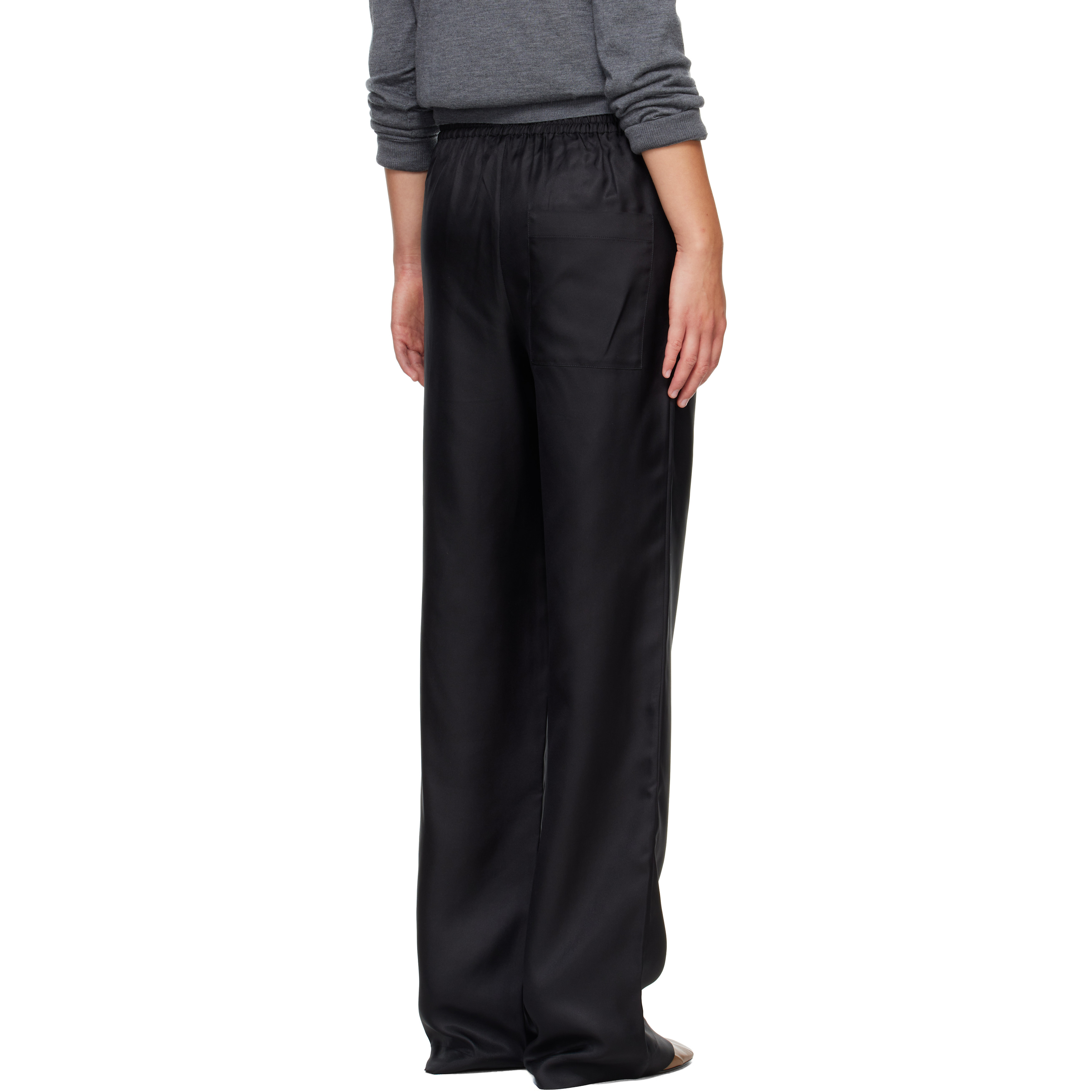 Black ALERA LDS Silk Twill Trousers