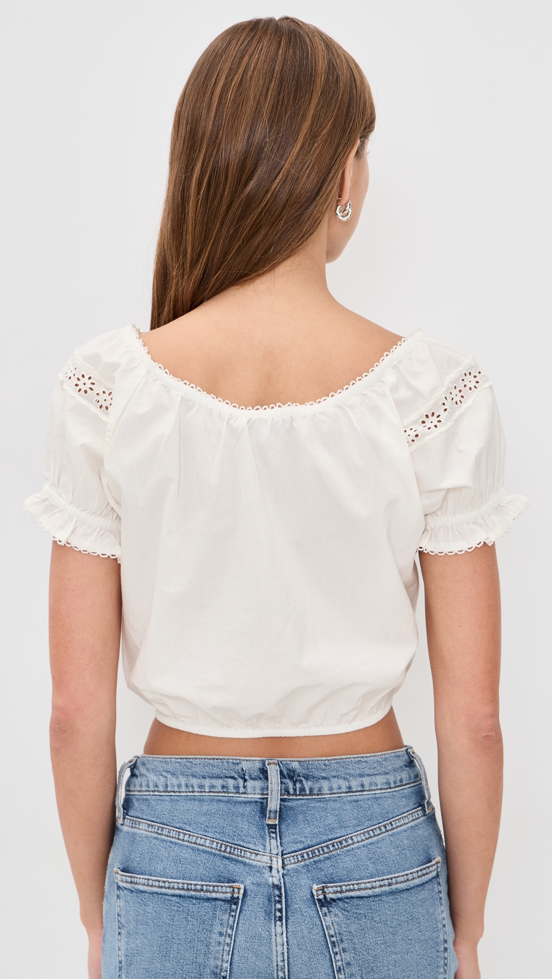 Pattie Puff Sleeve Blouse Vintage White