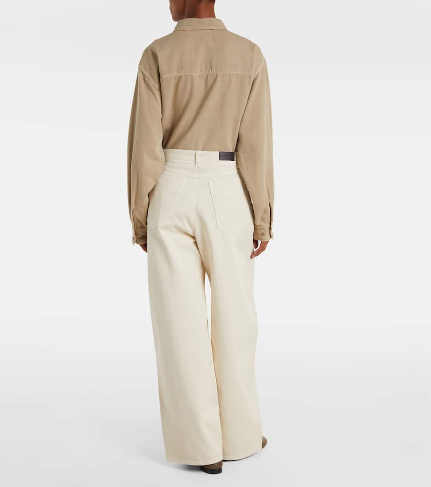 High-rise wide-leg jeans