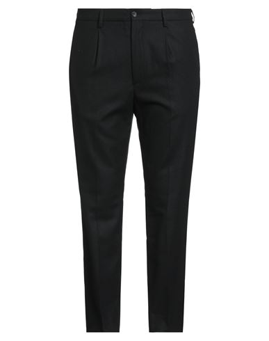 Man Pants Black Size 30 Wool, Polyester