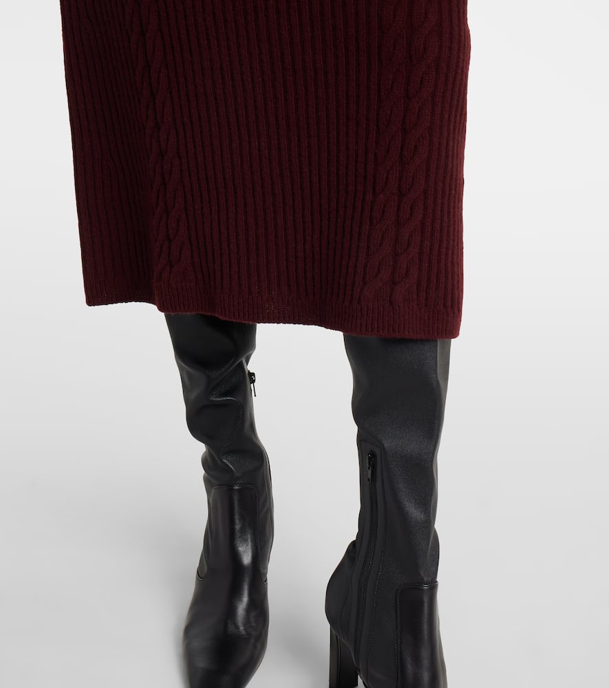Zelanda wool and cashmere midi dress
