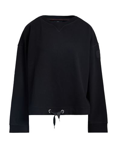 Woman Sweatshirt Black Size S Cotton, Viscose