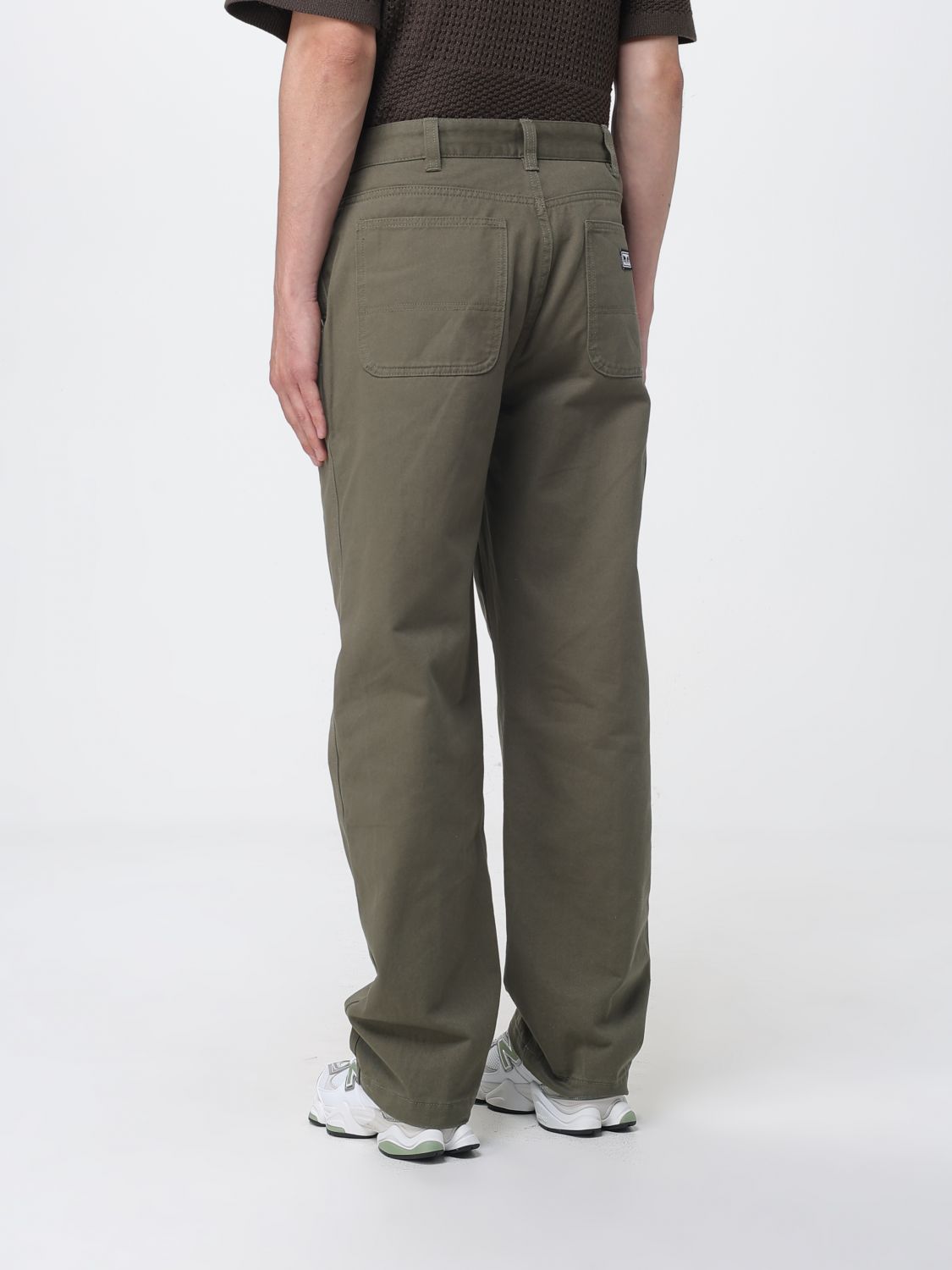 Pants Men color Green
