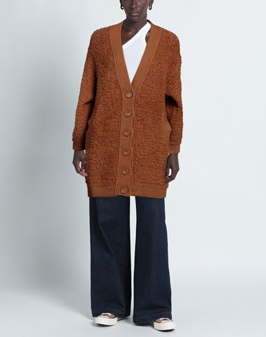 Woman Cardigan Camel