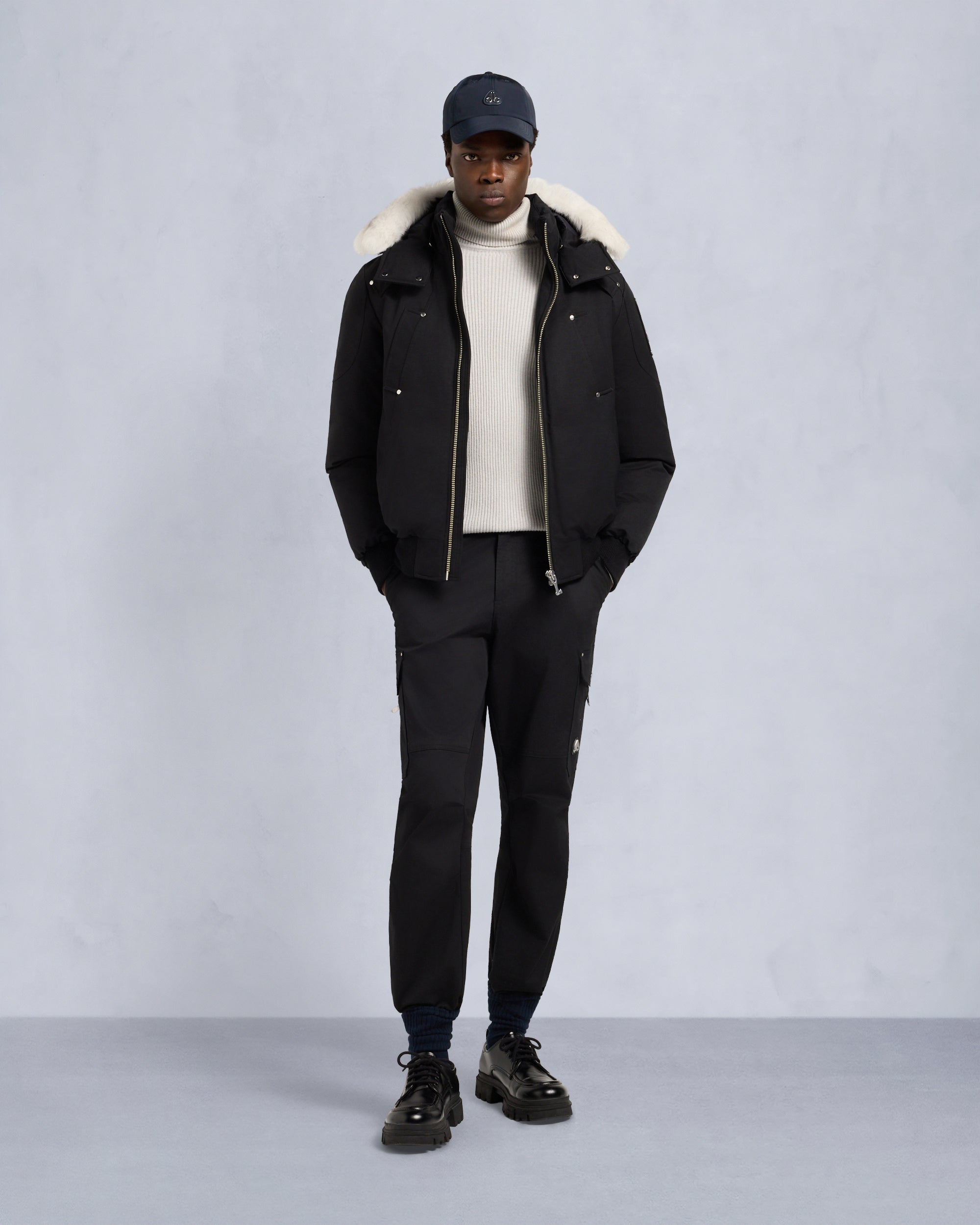 Moose Knuckles - Men's Original Ballistic Down Bomber - Color: Natura