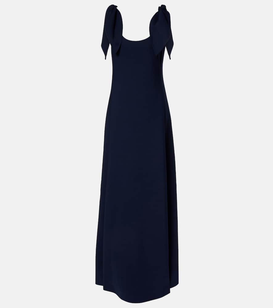 Wool-blend gown